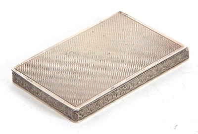 Lot 96 - George VI silver ladies compact of rectangular...