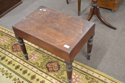 Lot 624 - A Victorian mahogany bidet of rectangular form...