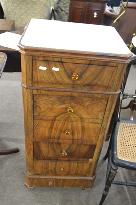 Lot 626 - Late 19th Century continental walnut veneered...