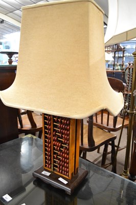 Lot 632 - A contemporary Chinese table lamp, the stem...