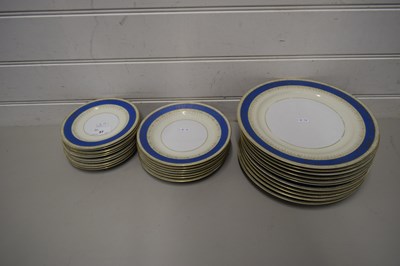 Lot 37 - GROUP OF DINNER WARES, LARGE PLATES, SMALLER...