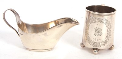 Lot 139 - Mixed Lot: A Victorian silver christening mug...