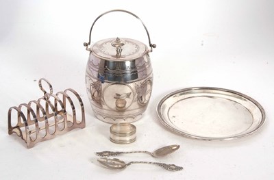 Lot 164 - Mixed Lot: A silver antique Sheffield plated...