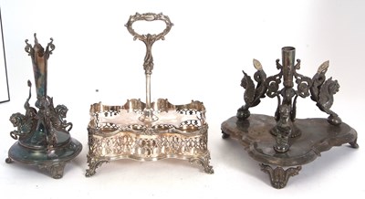 Lot 166 - Mixed Lot: An antique Walker & Hall silver...