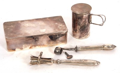 Lot 167 - Mixed Lot: A silver plated sandwich box, circa...