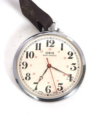 Lot 209 - A vintage Oris Anti-shock pocket watch with a...