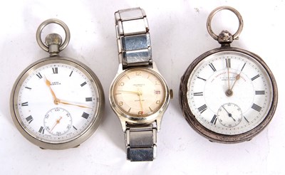 Lot 213 - Mixed Lot: Two pocket watches and an Ingosol...