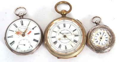 Lot 215 - Mixed Lot: Three pocket watches to include one...