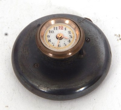 Lot 218 - An antique button hole watch, manually key...