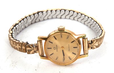 Lot 219 - An Omega Geneve lady's wristwatch, gold...