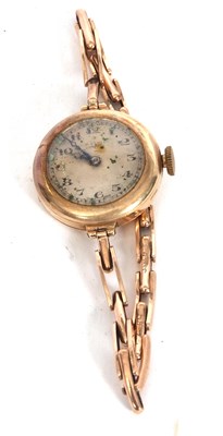 Lot 224 - A 9ct gold cased J W Benson lady's wristwatch,...