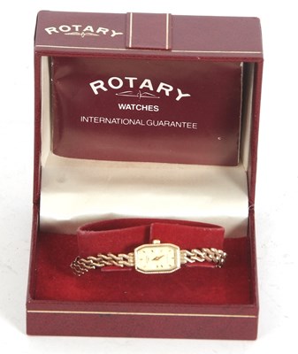 Lot 225 - A 9ct gold lady's Rotary wristwatch, stamped...