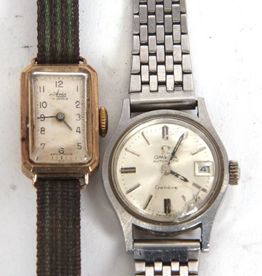 Lot 228 - Mixed Lot: Two lady's wristwatches, one Omega...