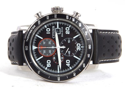 Lot 253 - A Citizen Ecodrive Chronograph gents...