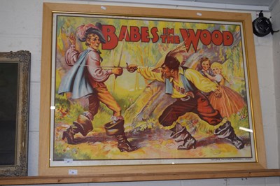 Lot 29 - Large coloured film print of Babes in the Wood