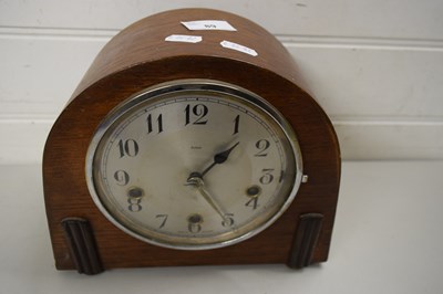 Lot 89 - EDWARDIAN WALL CLOCK WITH ENFIELD SILVER DIAL