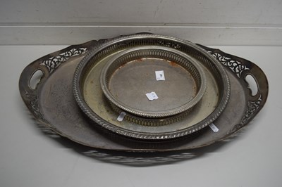 Lot 145 - GROUP OF THREE SERVING TRAYS