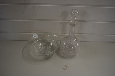 Lot 154 - DECANTER AND BOWL