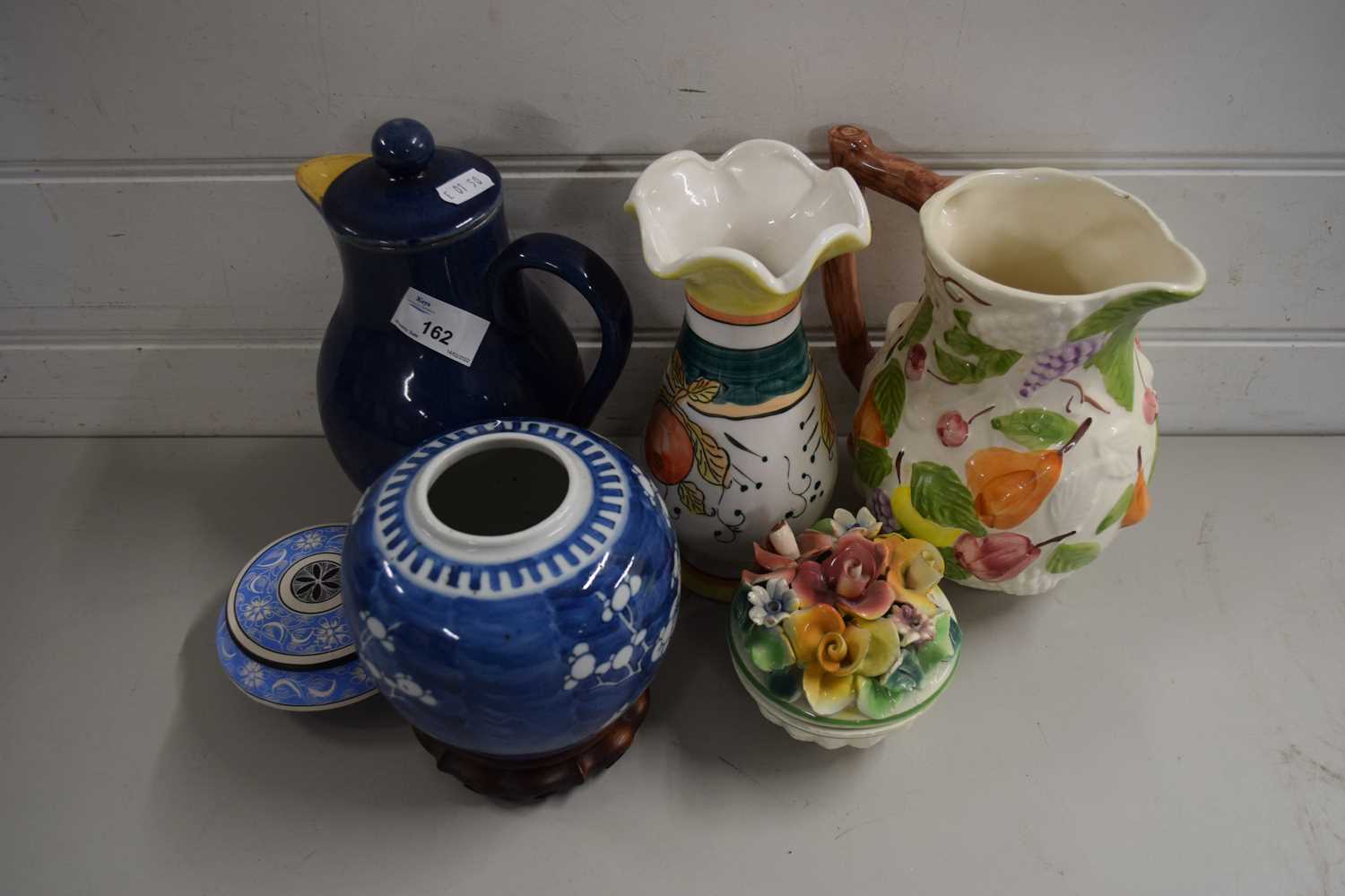 Lot 162 - DENBY WARE COFFEE POT, SMALL CHINESE PORCELAIN...