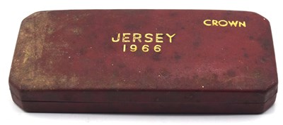 Lot 131 - Royal mint Jersey 1966 2 crown set of 5...