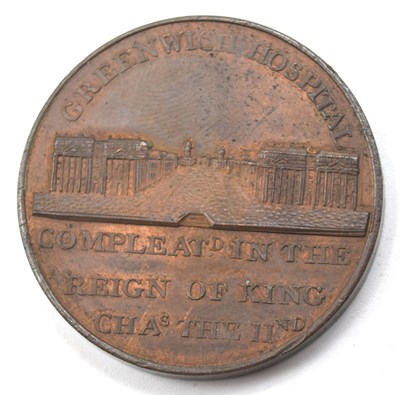 Lot 98 - 1796 London Penny token Greenwich Hospital