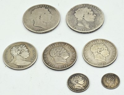 Lot 57 - Quantity of Georgian Silver coinage. Weight 99....