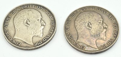 Lot 59 - Two ERVII silver 1902 crowns