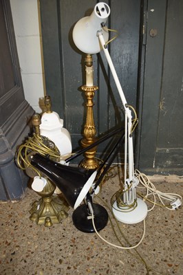 Lot 310 - MIXED LOT TWO ANGLE POISE LAMPS TOGETHER WITH...