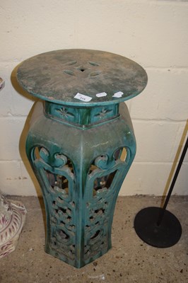 Lot 315 - LARGE CHINESE STYLE GREEN GLAZED JARDINIERE...