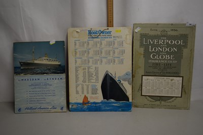 Lot 34 - Three printed brochures depicting ships and...