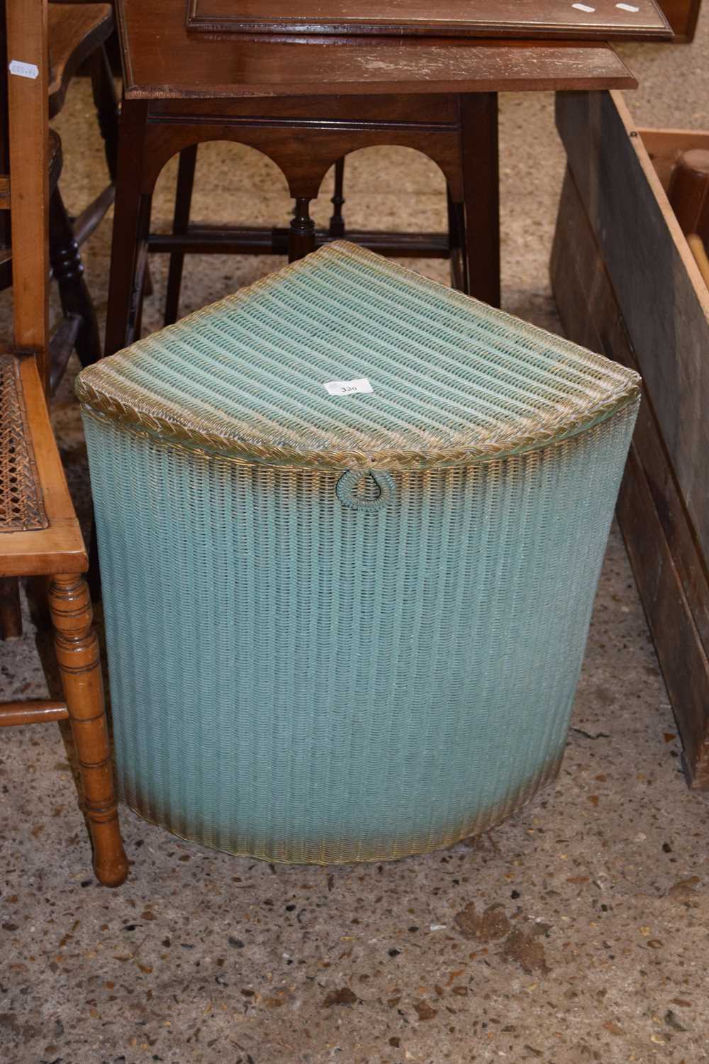 Lot 330 - LLOYD LOOM CORNER LINEN BASKET