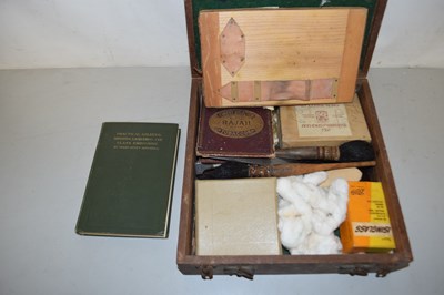 Lot 73 - A box containing a quantity of glass guilding...