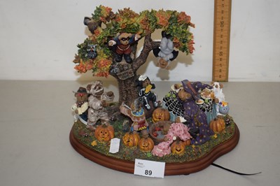 Lot 89 - Boyds Bears Halloween Party by Danbury Mint