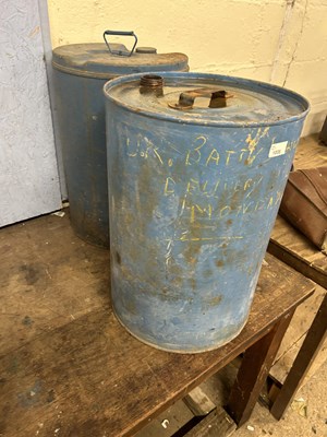 Lot 1008 - Two tin fuel cans