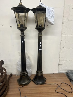 Lot 1013 - Two electric garden lamps