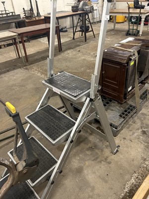 Lot 1039 - A set of folding stepladders