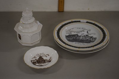 Lot 157 - Two modern North Walsham commemorative plates...