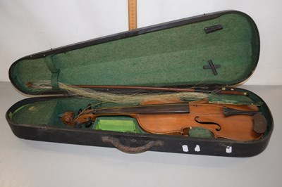 Lot 160 - Cased violin