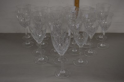 Lot 163 - Suite of modern crystal wine glasses