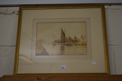 Lot 190 - William Leslie Rackham Broadland riverside...