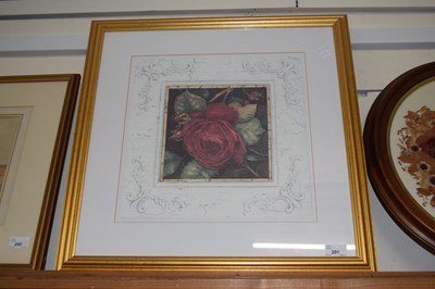 Lot 201 - Pair of modern gilt framed botanical prints...