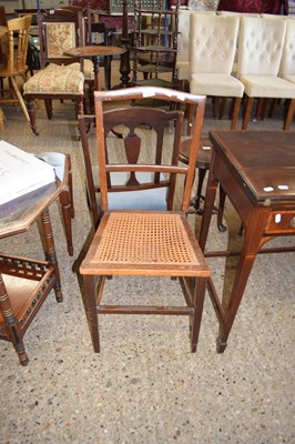 Lot 352 - CANE SEATED BEDROOM CHAIR