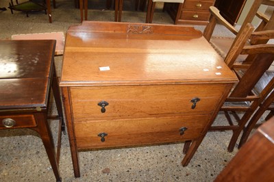 Lot 354 - EARLY 20TH CENTURY OAK TWO DRAWER CHEST, 74CM...