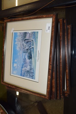 Lot 240 - Kenneth Denton,  a group of framed coloured...