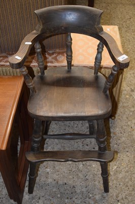 Lot 249 - A child's Windsor style high chair