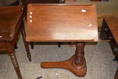 Lot 255 - A Victorian mahogany book or music stand with...