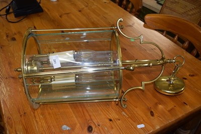 Lot 291 - A brass four light lantern