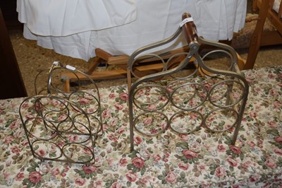 Lot 315 - Two metal wine racks