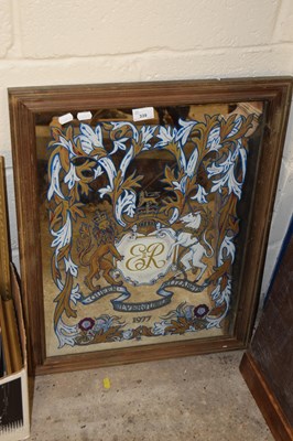 Lot 339 - A royal commemorative wall mirror for Queen...