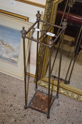 Lot 343 - A brass stick stand